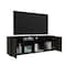Tuhome Prana Tv Stand fot TV's up 60 in. Four Shelves, Two Cabinets With Single Door, Black RLW5600 - alternate 5